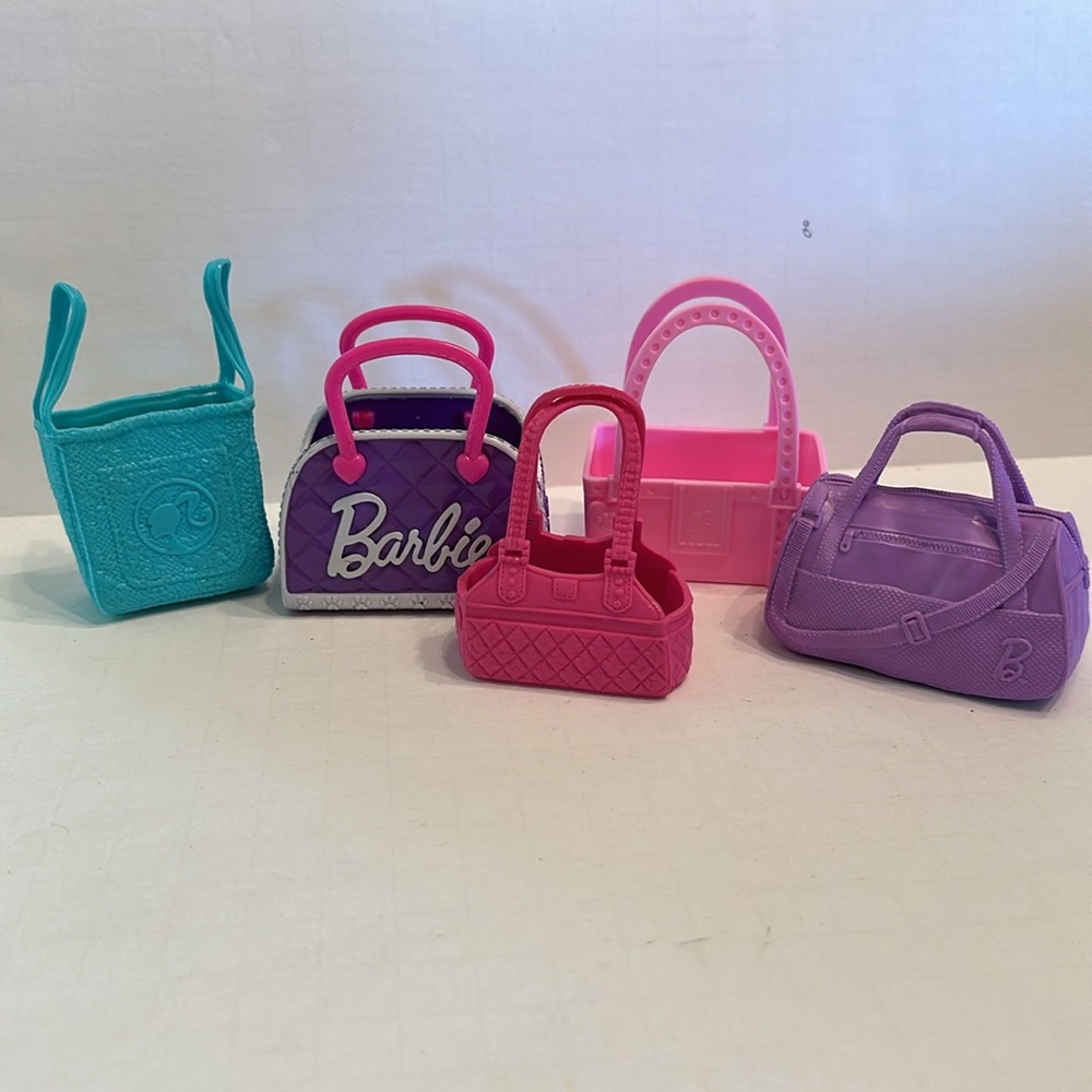 Barbie Pet Carries Grocery Tote Yoga Duffel Fitness Gym Bag Accessory lot of 5